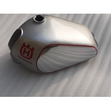 HUSQVARNA CR WR XC 250 430 Sliver Painted Steel Tank 1981 -1983